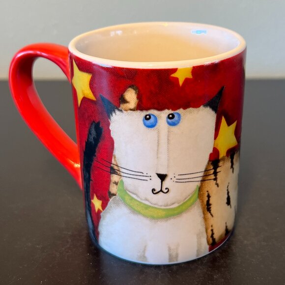 GIBSON Whimsical Cat Lover Ceramic Mug ~ Artwork by Debi Hron ~ Kittens ~ Cats - Picture 8 of 14